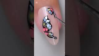 colorful butterfly #easynaildesignsforbignners #simplenails #nailart #naildesigns #simplenailarts