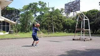 video pembelajaran One hand set shoot, jump shoot dan lay up shoot dalam permainan bola basket