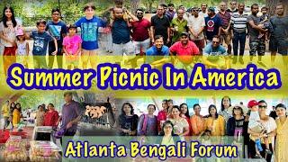 Summer Picnic Vlog In America || Atlanta Bengali Forum Summer Picnic