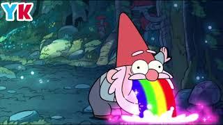 Гном, блюющий радугой 1 час    Часовая версия  Гравити Фолз   Gravity Falls: Gnome Barfing Rainbow