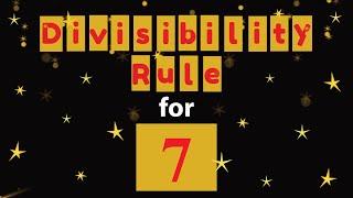 Divisibility Rule for 7 | Mental Math Fluency