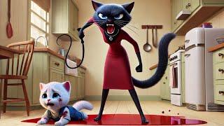 Kitten became a Policeman to Revenge stepmother #ai #cat #cute #kitten #cartoon #cutecat #aicat