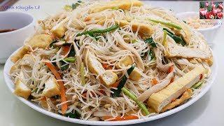 Bật mí Bí quyết làm Bún Gạo Xào Chay ngon gia truyền nhà Vành Khuyên | Perfect Rice Noodle Recipe