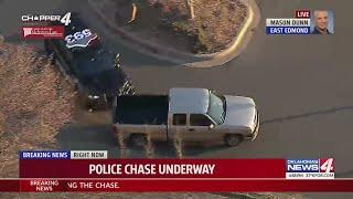 Police chase in the OKC Metro