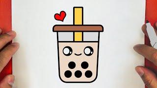 HOW TO DRAW A CUTE DRINK MILK COFFEE ,STEP BY STEP, DRAW Cute things