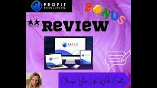 Profit Resolution Review ️️WARNING️️ DO NOT PURCHASE WITHOUT MY FREE  CUSTOM BONUSES 