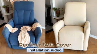 Recliner Sofa Cover by HOKIPO | Installation Video of Recliner Sofa Cover