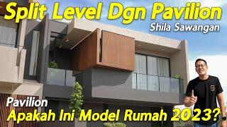 Rumah Paviliun Tropis Modern, Lake Series by Shila at Sawangan