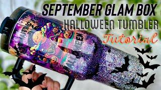 HALLOWEEN GLITTER TUMBLER TUTORIAL