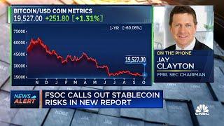 A good start to crypto regulation is with stablecoin, says former SEC Chair Jay Clayton