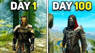 I Survived 100 Days in Skyrim Survival Mode!