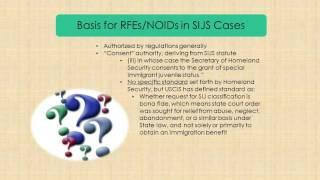 CILA: RFEs, NOIDs, and Inadmissibility Issues in Texas SIJS Cases