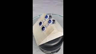 Unheated sapphire earrings