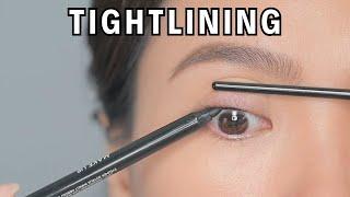 TIGHTLINING for Beginners - Tips for NO TRANSFER and Best EYELINERs for Tightlining