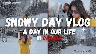 A day in our Life | Snowy Day vlog | Indian couple in Canada | Weekend Vlog 16