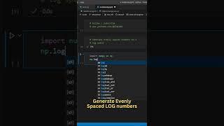 Easily Generate Log Numbers #numpy #python #coding #programming