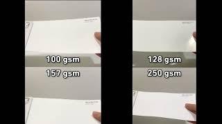 250 GSM Paper Showcase + Comparison