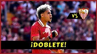 Así fue el partido de LUIS DÍAZ hoy vs ꜱᴇᴠɪʟʟᴀ (DOBLETE)