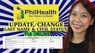 PAANO MAG UPDATE NG LAST NAME AT CIVIL STATUS SA PHILHEALTH VIA ONLINE? [TUTORIAL 2022]