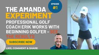 ️ Amanda's First Golf Lesson w/ Coach Erik at EJS Golf | Follow Her Year-Long Journey! ‍️