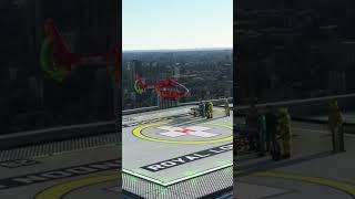 London Air Ambulance  lifting from the Royal London Hospital using Microsoft Flight Simulator 2020