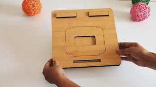 Unwrapping Wooden Foldable Portable Laptop Stand #Easier Multitasking #Better Ergonomics #durable 