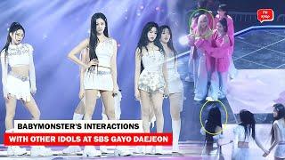 Babymonster's Rare Interaction with Other Idols at 2024 SBS Gayo Daejeon