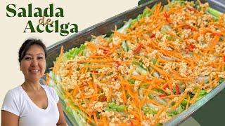 SALADA DE ACELGA COM ALHO FRITO | Salada que é sucesso em todos os almoços de família