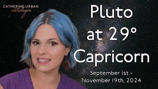 Who Pulls the Strings: Pluto's final moments in Capricorn ️ 9/1 - 11/19/24