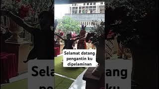 selamat datang pengantin cantikku dipelaminan#shorts