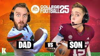 Dad vs Son in EA College Football 25 (First Game)