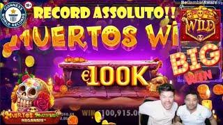 BATTUTO OGNI RECORD‼️ 100.000€ MUERTOS MULTIPLIER MEGAWAYS SLOT ONLINE BIG WIN  DA NON PERDERE