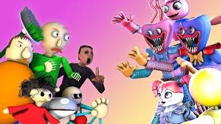 [SFM BALDI] Baldi's Basics Baldi vs Poppy Playtime Glamrock Style Animatronics