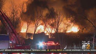 Train derailment causes massive fire in East Palestine, Ohio