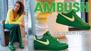 THESE ARE BETTER THAN I THOUGHT!  AMBUSH x AIR FORCE 1 LOW Pine Green Review and How to Style