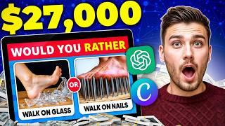 Create Quiz Videos & Make $10K/month On A New Channel - Would You Rather II