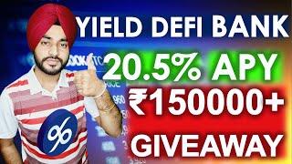 GIVEAWAY WORTH 150000 INR  | Earn Without Trading- Yield Framing | UPTO 20.5 APY FROM YIELD APP