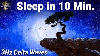 Fall asleep in 10 minutes WITHOUT speaker & voice - 3 Hz Delta sleep music