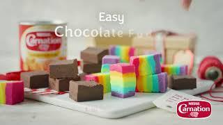 Carnation Easy Chocolate Fudge Two Ways Recipe