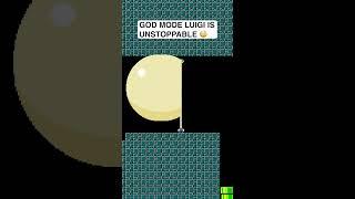 God Mode Luigi is UNSTOPPABLE  #shorts #mario