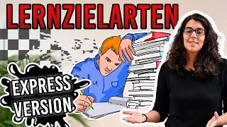 Lernziele/Lernzielarten für Fahrlehrer*innen schnell erklärt! EXPRESSVERSION [Pädagogik 101]