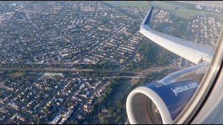 STEEP CLIMB - Takeoff New York JFK International Airport - JetBlue A321