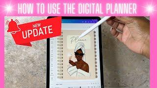 How to USE the DIGITAL PLANNER MADE IN CANVA | iPAD GOODNOTES APP