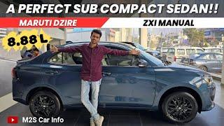 New Maruti Dzire ZXi MT️!! On Road Price | Blue Colour | Black Alloys | Maruti Dzire Facelift 2024