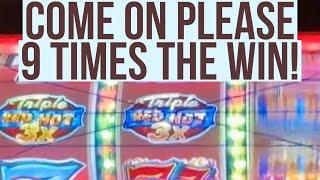 So Many Max Bet Spins On Triple Red Hot Sevens w/Free Games That We Lost Count!