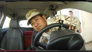 Mexican Army Special Inspection, San Luis Rio Colorado Checkpoint, Mexico, Rob Trudell stepping out