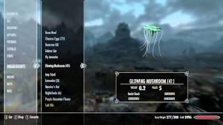 Where to find Glowing Mushrooms - Skyrim