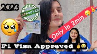 America Study Visa in 2minutes| My Full experience| Interview Question|Unexpected Moment️