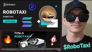 $RoboTaxi - RoboTaxi TOKEN CRYPTO COIN HOW TO BUY MEMECOIN BITMART ROBO TAXI SOLANA TELSA ELON MUSK