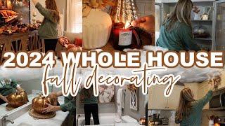 WHOLE HOUSE FALL DECORATE WITH ME | RUSTIC GLAM FALL DECOR | 2024 FALL DECOR | Lauren Yarbrough